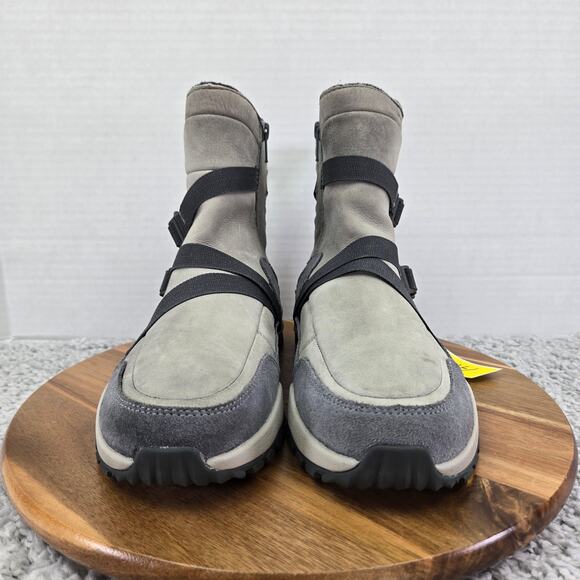 Merrell Icepack Mid Zip Polar Gray Leather 200 Gram Winter Boots Womens 8.5 - Picture 5 of 16